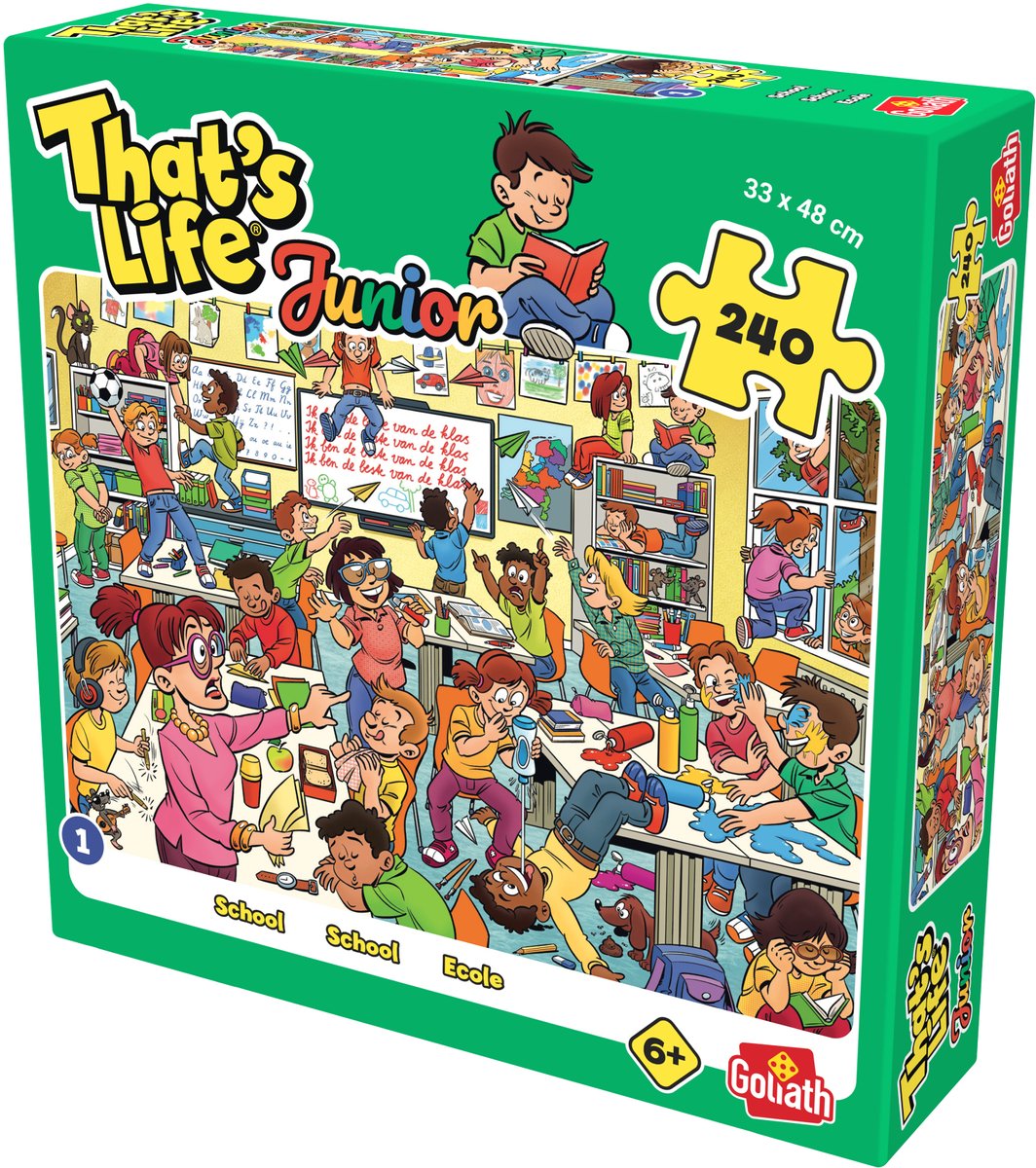 Thats Life Junior | Nummer 1 | School Puzzel | 240 stukjes | Vanaf 6 jaar